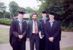 Adrian, Kazem, Neil and myself on graduation day