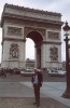 Emily's photo of me & the Arc de Triomphe